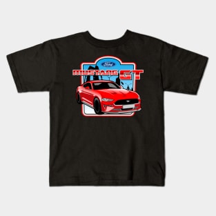 mustang GT v8 Kids T-Shirt